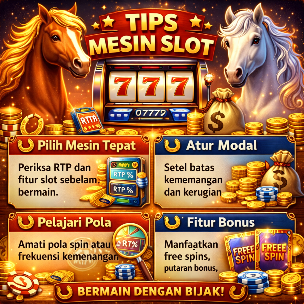 Tips aman main mesin slot hari ini: pahami RTP & varians, baca paytable, batasi modal-waktu, hindari chasing, dan amankan akun dengan 2FA.