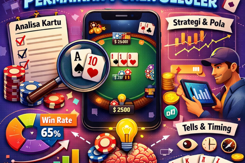 Cara menganalisa poker seluler: baca pola lawan, posisi, odds pot, ukuran bet, dan catat tangan penting agar keputusan lebih tajam & stabil tiap sesi!